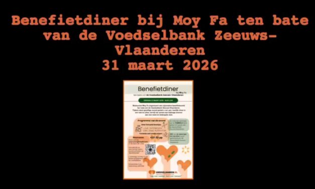 BENEFIET DINER MOY FA – JAZZ Aughton 6 maart 2026 voor de VOEDSEL BANK